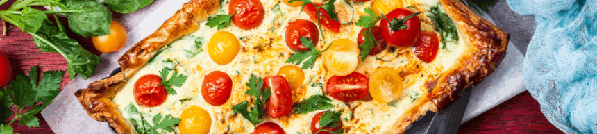 tomato and ricotta tart