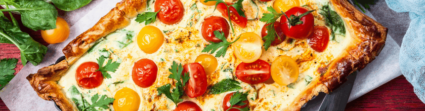 tomato and ricotta tart