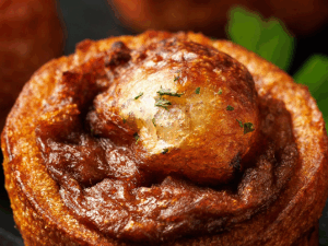 mini yorkshire pudding with beef brisket