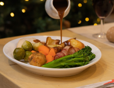 christmas meal in the Restaurant 