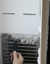 ice in fridge freezer