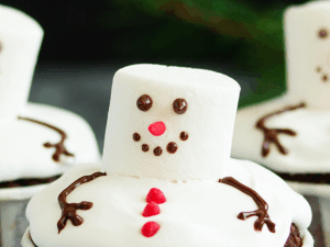 ROW feature image size (10) snowman cupcakes