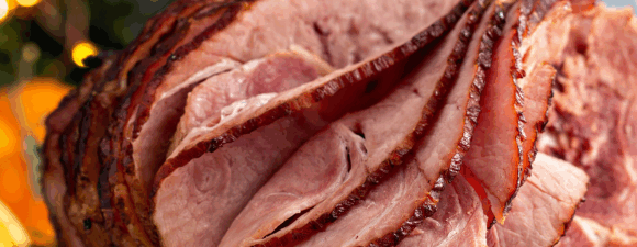 honey orange glazed ham