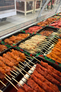 bbq meat - chicken skewer