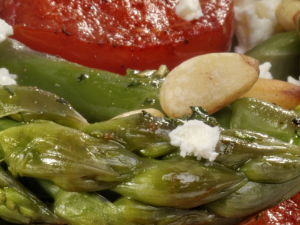 ROW feature image size (24) Asparagus and Tomato Salad