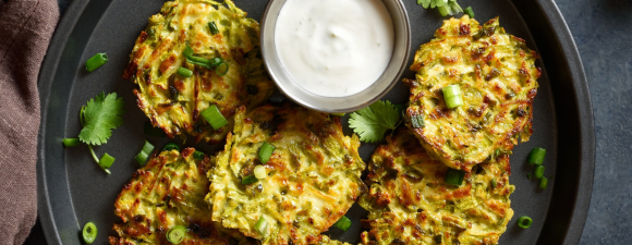courgette feta fritters
