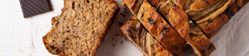 cinnamon chocolate and banana cake