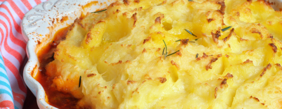 spiced parsnip shepherd's pie
